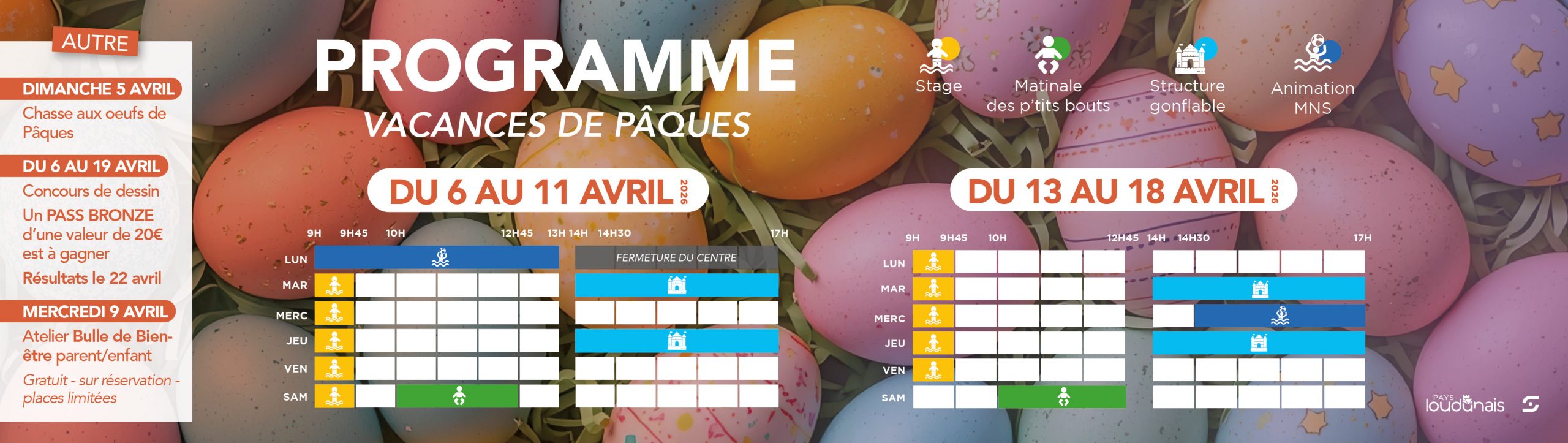 PROGRAMME VACANCES DE PÂQUES