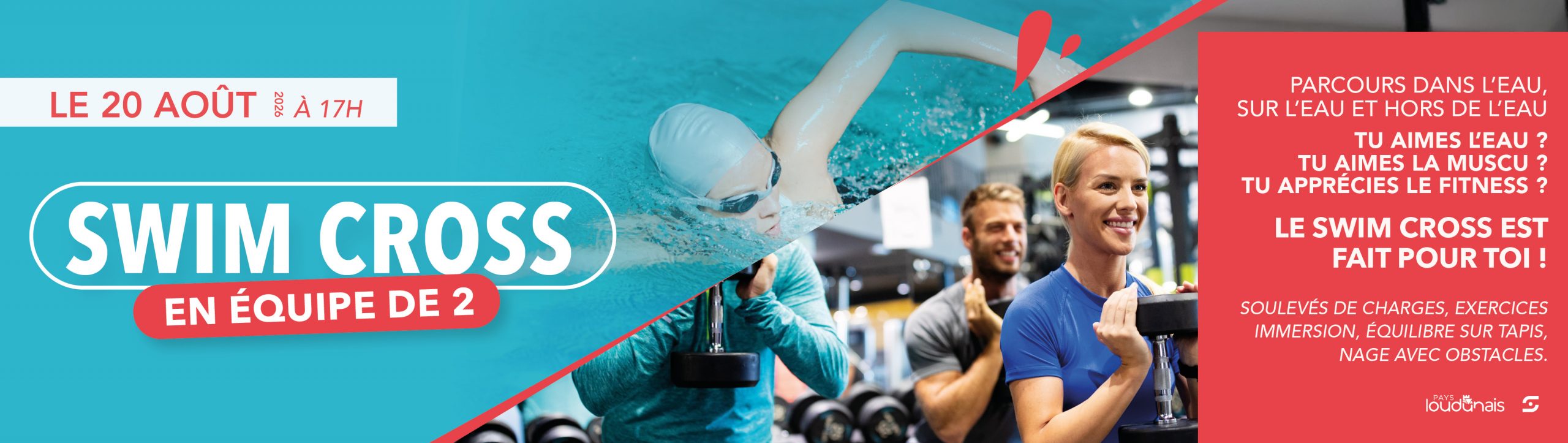 SWIM CROSS EN ÉQUIPE DE 2